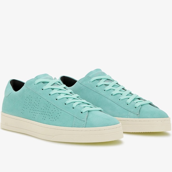 NWT P448 Jack Suede Low Top Sneaker (Women) Aqua P448 size 37 - Picture 3 of 16